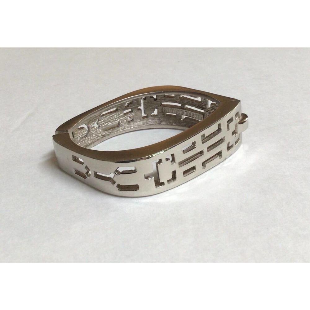 PIERRE CARDIN Designer Vintage Bangle Bracelet Hinge ~774A